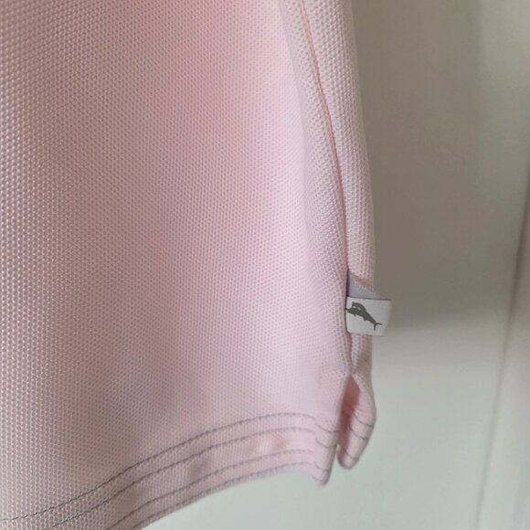 Tommy Bahama Men XXL Polo Shirt Short Sleeve Pink Supima Cotton Polyester - Picture 4 of 8